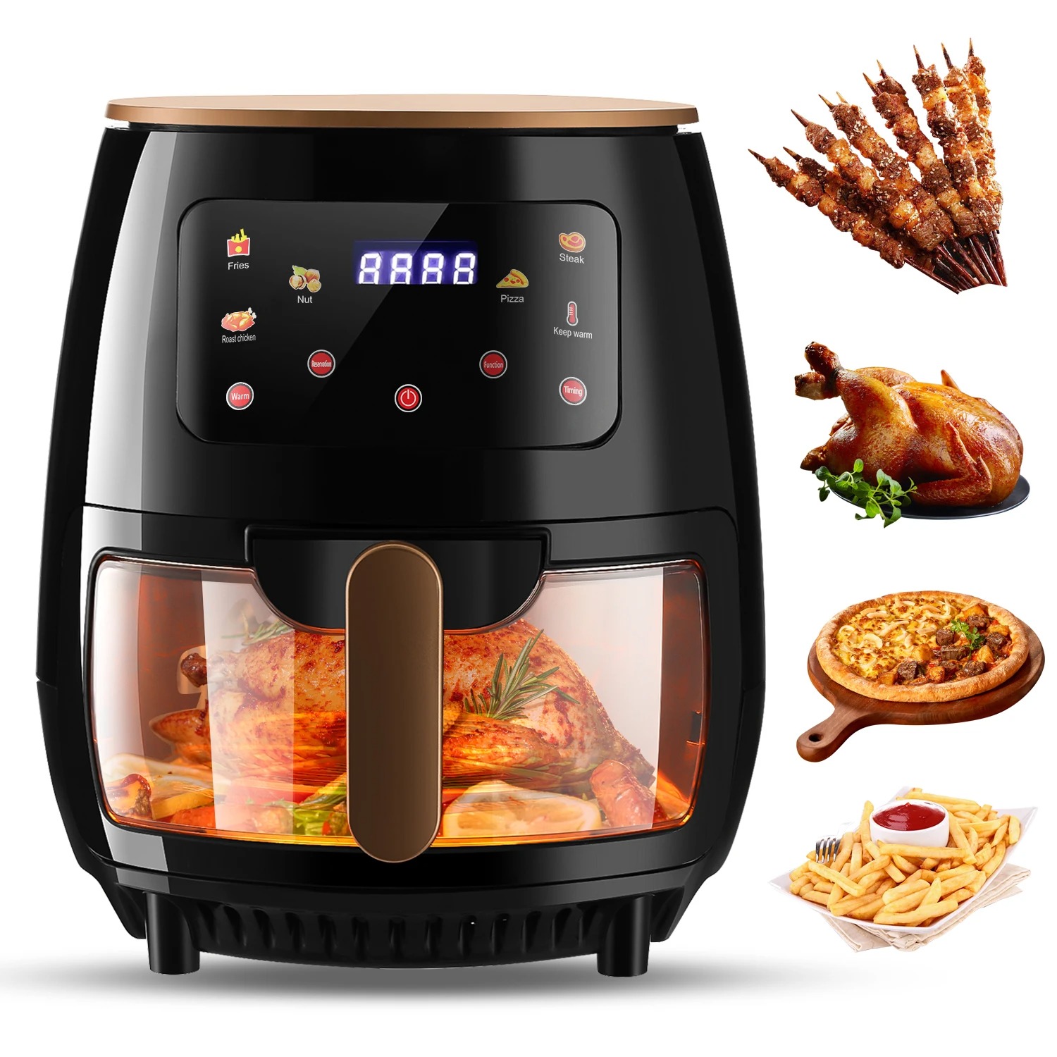Premium 6L Air Fryer with fast oil-free cooking, crispy results, LCD touch controls, and healthy meal preparation for modern kitchens.