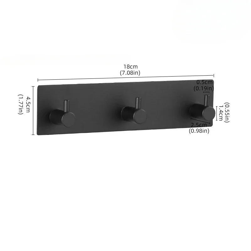 Stainless Steel Adhesive Wall Hook, Self Adhesive Towel & Clothes Holder for Bathroom, Door Robe Rack Organizer, Waterproof Heavy Duty Hook Set - Image 6