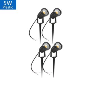 LED Garden Lights Outdoor Waterproof Lawn Spotlights 220V/110V/12V, 5W-20W Landscape Spike Lights IP65, Garden Path LED Bulb for Yard & Outdoor Lighting