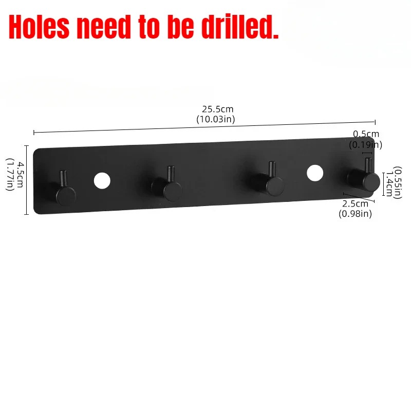 Stainless Steel Adhesive Wall Hook, Self Adhesive Towel & Clothes Holder for Bathroom, Door Robe Rack Organizer, Waterproof Heavy Duty Hook Set - Image 5