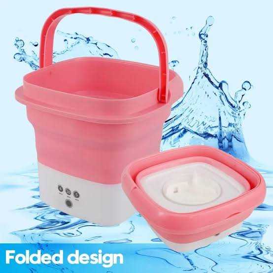 Portable Mini Washing Machine – Foldable USB Rechargeable Laundry Washer for Clothes, Baby Clothes, Underwear, Socks & Travel - Image 2