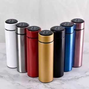 500ml Smart Water Bottle with LED Temperature Display – Stainless Steel Vacuum Insulated Thermos Flask, Leakproof Reusable Drinking Bottle for Hot & Cold Beverages, Gym, Travel, Sports & Office