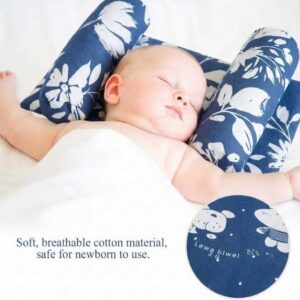 Baby Head Shaping Pillow – Adjustable Memory Foam Anti-Flat Head Pillow for Newborns & Infants, Ergonomic Head Support Cushion for Crib, Stroller, Bassinet & Car Seat