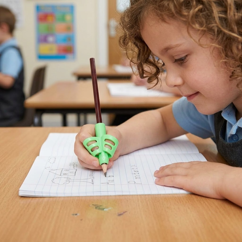 Writing Aid Grip Pencil Holder – Ergonomic Writing Posture Corrector & Handwriting Grip Trainer for Kids, Students, School & Office - Image 4
