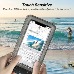 Waterproof Phone Pouch with Touch Screen – Transparent PVC Mobile Phone Case for Rain, Travel, Hiking, Beach & Outdoor Activities