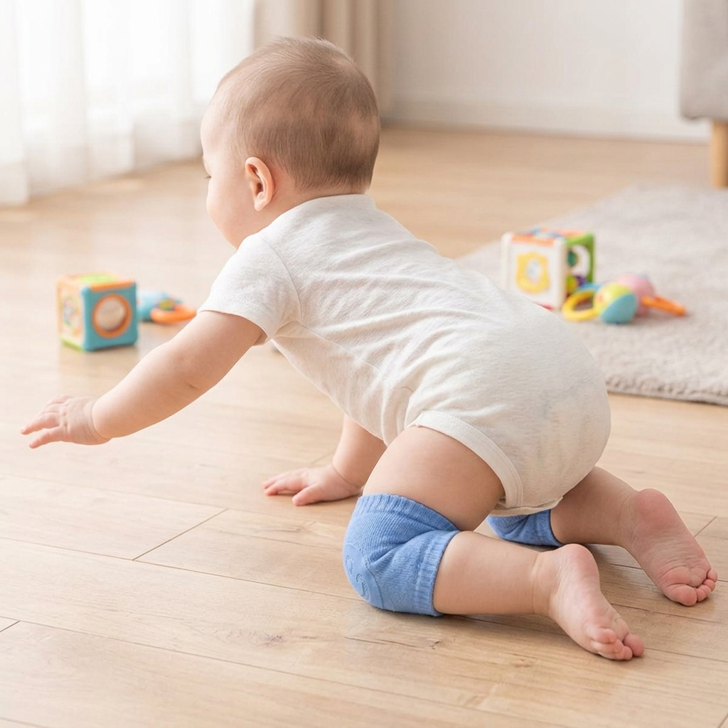 Baby Knee Pads for Crawling – Breathable Adjustable Knee & Elbow Protectors for Infants & Toddlers, Soft Elastic Safety Pads - Image 3