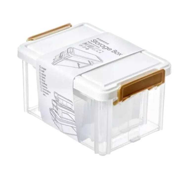 3Pcs Stackable Storage Box Set – Transparent Multi-Purpose Kitchen Organizer for Pantry, Refrigerator, Cabinets, Countertops & Home Storage - Image 5